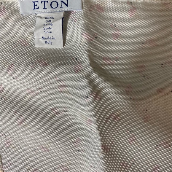 Eton silk pocket square flamingos 13” - Picture 3 of 3